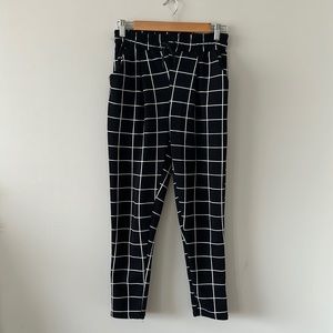 Black and White Plaid Pants